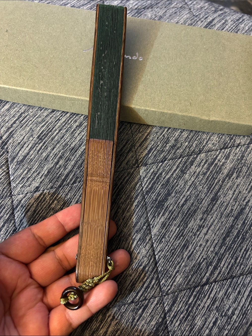 NWT Maisendo Kyoto Japan Bamboo folding hand fan 🪭 - Picture 5 of 13
